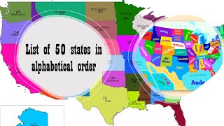 list of 50 states in alphabetical order [upl. by Atsirk640]