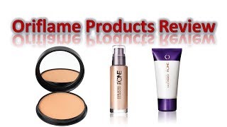 Oriflame The One Illuskin Primer amp Foundation amp powder Review  Demo [upl. by Ynaffat]