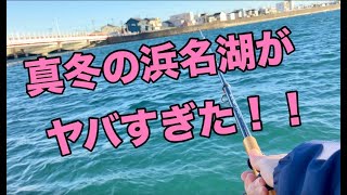 【浜名湖 釣り】真冬の大潮の魚釣り ヤバすぎました😅 青物、ヒラメ、シーバス、黒鯛 狙い [upl. by Atinus]