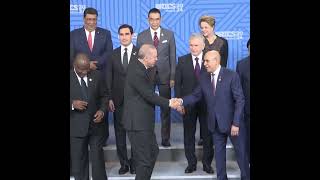 President Erdogan participated in a family photo with the leaders attending the BRICS Summit [upl. by Icnan791]