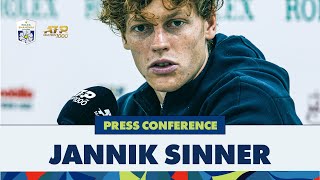 Jannik Sinner On Win amp Qualifying For ATP Finals  Rolex Shanghai Masters Press Conference Round 2 [upl. by Airetas292]