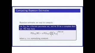 13b Bayesian Learning Discrete Parameter Sets II Chapter 18 [upl. by Menard958]