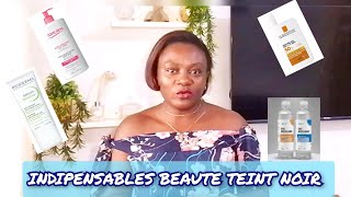 INDISPENSABLES BEAUTÉ POUR UN TEINT NOIR  PRODUITS ESSENTIELS ET MINIMALISTES A AVOIR EN URGENCE [upl. by Aicelet598]