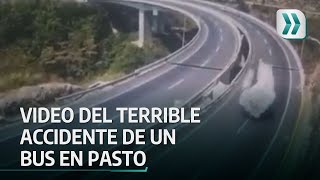 Así fue el terrible accidente en la vía Pasto  Ipiales  Vanguardia [upl. by Odlauso]