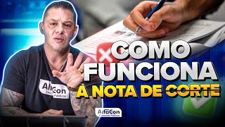 COMO CALCULAR NOTA DE CORTE  Tio Evandro Responde  AlfaCon [upl. by Nicky]