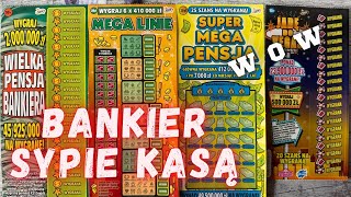 Zdrapki Lotto👉WIELKA PENSJA BANKIERA SYPIE KASĄ🤩WOW🥳 [upl. by Phail7]