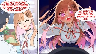 Manga Dub The class president asked me to pretend to be her boyfriend but she was a YANDERE [upl. by Leonhard]