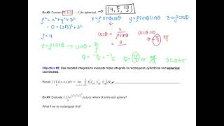 Calc 3 158 Notes Triple Integrals in Spherical Coordinates [upl. by Noroj395]