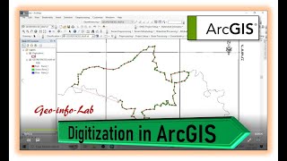 How to digitize in ArcGIS  Digitization in ArcGIS  Digitizing in GIS  Digitize Kaise karee [upl. by Mya]