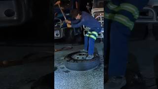 “Legend has it he is still beating that tire” truck tires bigtires viral shorts [upl. by Wystand]