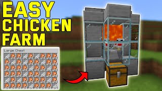 EASY Automatic Chicken Farm in Minecraft 121 BedrockMcpePs4Xbox [upl. by Iver]