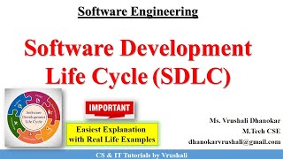 SE 3  SDLC  Software Development Life Cycle with Real Life Example  Beginners [upl. by Husain839]