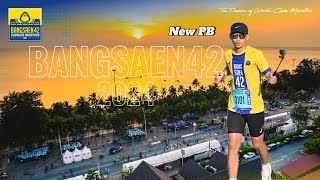 New PB ที่ Bangsaen42  กับมาราธอนครั้งที่ 7 ในชีวิต bs42 bangsaen2024 chonburi [upl. by Pompea]