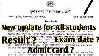 bu jhansi new update for all studentsbu jhansi latest news todaybu jhansi exam date satyamronny [upl. by Anwat84]