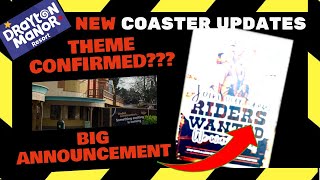 Drayton Manor NEW ROLLER COASTER Construction Update 9  HUGE ANNOUNCEMENT  February 2024 [upl. by Atiraj]