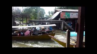 Floating Market Damnoen Saduak  Bangkok  Thailand [upl. by Photina]