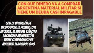 con que dinero argentina va a comprar vehiculos 8x8 y helicopteros [upl. by Innus77]