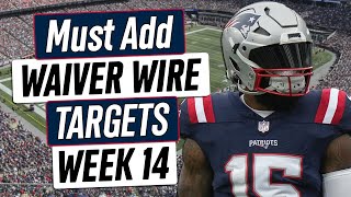 Week 14 Waiver Wire Adds  2023 Fantasy Football Advice [upl. by Noxin]