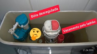 Caixa Acoplada Vazando 🤔 Como regular a bóia 👷 DIY [upl. by Konstantine177]