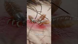 How Lice Survive on Your Scalp 🙄 insects facts animals viralvideo science lice [upl. by Eldoria999]