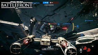 Star Wars Battlefront 2 Starfighter Assault Gameplay  Fondor [upl. by Urien76]