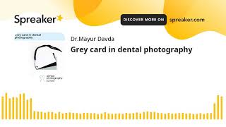 Grey card in dental photography [upl. by Annaihs]