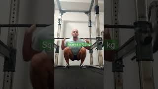 31102024  Squats 6 x 725 kg First set [upl. by Pantin]