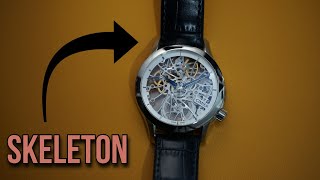 CIMIER Royal Skeleton Silver Swiss Made Skeletonized Manual Wind Watch [upl. by Whallon]