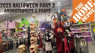 Home Depot 2023 Halloween Walkthrough  Animatronics Part 2 [upl. by Tennos]