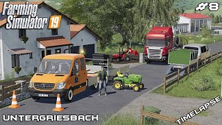 Reseeding gardens w ChataModding  Lawn Care on Untergriesbach  Farming Simulator 19  Episode 8 [upl. by Wertz]