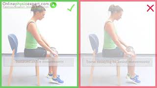 Seated Soleus Muscle Strengthening Exercise Tutorial Level 5  ONLINE PHYSIO EXERCISES [upl. by Patrich]