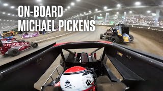 OnBoard Ride WIth Michael Pickens For Wild Monday Chili Bowl Prelim [upl. by Malkah]