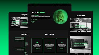 Responsive Personal Portfolio Website using HTML CSS Javascript [upl. by Dulci]