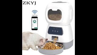 35L Dog Automatic Feeder with Voice Timing Stainless Steel Bowl Cat Dry Food Dispenser Tuya 🐶🐕‍🦺 [upl. by Kristina]