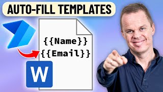 Populate a Microsoft Word Template in Power Automate Desktop [upl. by Marquita]