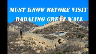 Badaling Great Wall selfguide tip How to reach from Beijing how to avoid the crowd [upl. by Warram]