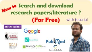 How to find and download research papers Best free websites tutorial Google scholar  Scihub etc [upl. by Nivlad700]