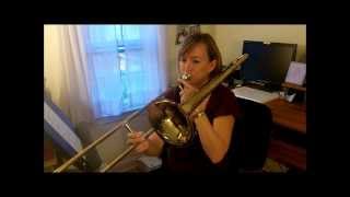 Second Trombone Lesson with Mrs Rinaudowmv [upl. by Gold]