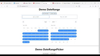 ReactJS  Hướng dẫn sử dụng Calendar DateRange DateRangePicker với thư viện react date range [upl. by Rog]