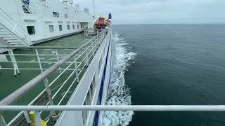 Aboard MV Barfleur View Aft from the Bridge 24424 [upl. by Loux]