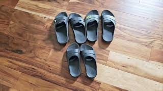 OOFOS Unisex OOahh Sport Slide Sandal Review [upl. by Ilyk]