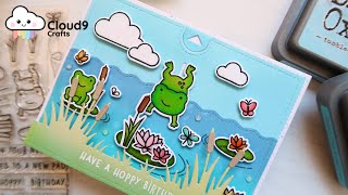 Interactive Lawn Fawn Pull Tab Card Feat Toadally Awesome [upl. by Kalasky956]