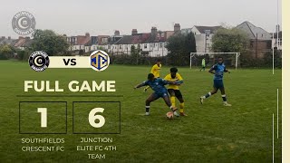 Junction Elite FC 4th Team 61 Southfields Crescent FC  League Match 202425 [upl. by Oneil471]