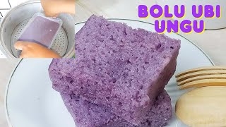 RESEP BOLU UBI UNGU ENAK LEMBUT SIMPLE boluubiungu bolukukus [upl. by Chun]