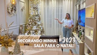 DECORANDO MINHA SALA PARA O NATAL DE 2023  Natal Estrelado [upl. by Nytsrik]