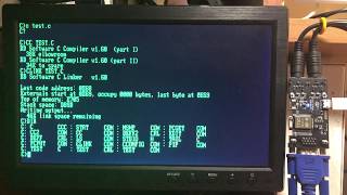 Altair 8800 with FabGL ESP32  CPM Compiling C programs [upl. by Wendy928]