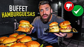 COMIENDO en un BUFFET DE HAMBURGUESAS por PRIMERA VEZ en VALENCIA ¿realmente merece la pena [upl. by Yrtsed]