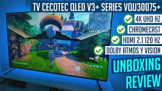 INCREIBLE LA NUEVA TV DE CECOTEC QLED V3 series VQU30075 [upl. by Assile346]