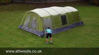 Vango Verona 600XL Tent Pitching amp Packing Real Time Video [upl. by Acillegna156]