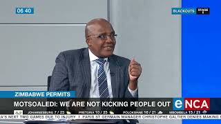 Zimbabwe permits  We are not kicking people out says Motsoaledi [upl. by Vivien931]